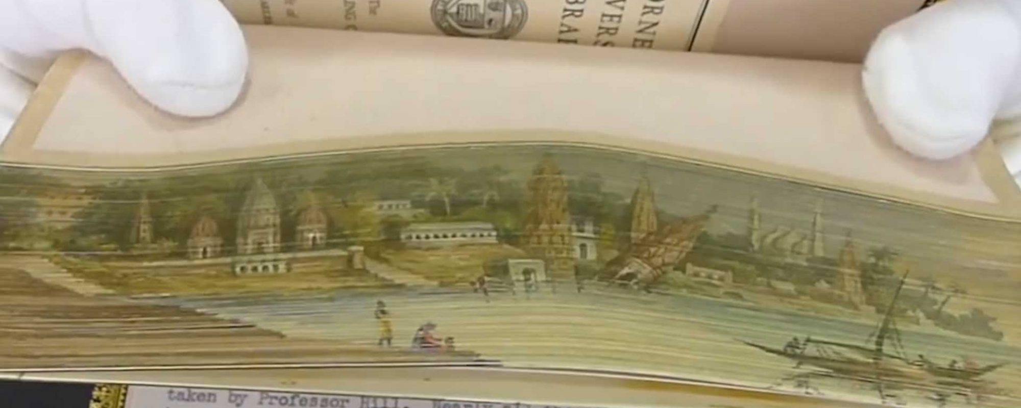 Hidden Paintings on the Edges of Books