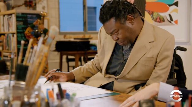 Yinka Shonibare Makes a Sculpture on The Art Show