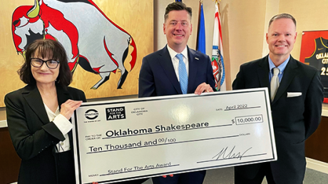 Ovation and Mayor David Holt (Oklahoma City, OK) celebrate Oklahoma Shakespeare, whose mission is to produce bold, re-imagined, entertaining and accessible interpretations of Shakespeare and the classics.