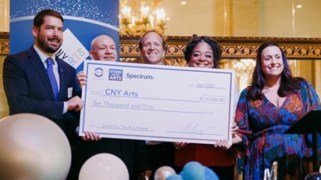 Ovation and Mayor Ben Walsh (Syracuse, NY) celebrate CNY Arts, whose mission is to promote, support, and celebrate arts and culture in Central New York.