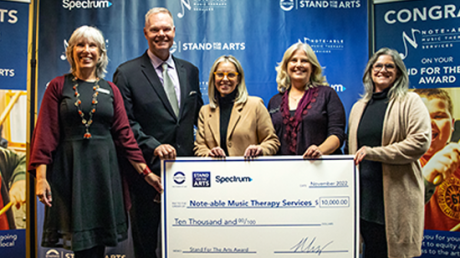 Reno, NV - Ovation and Mayor Hillary Schieve honor the community impact of Note-Able Music Therapy Services' whose mission is to create lasting change in the lives of people of all abilities through music.