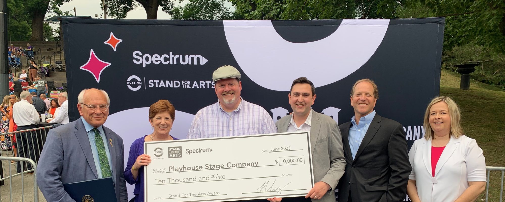SPECTRUM PARTNERS WITH OVATION TV TO SUPPORT PARK PLAYHOUSE/PLAYHOUSE STAGE COMPANY WITH $10,000 STAND FOR THE ARTS AWARD